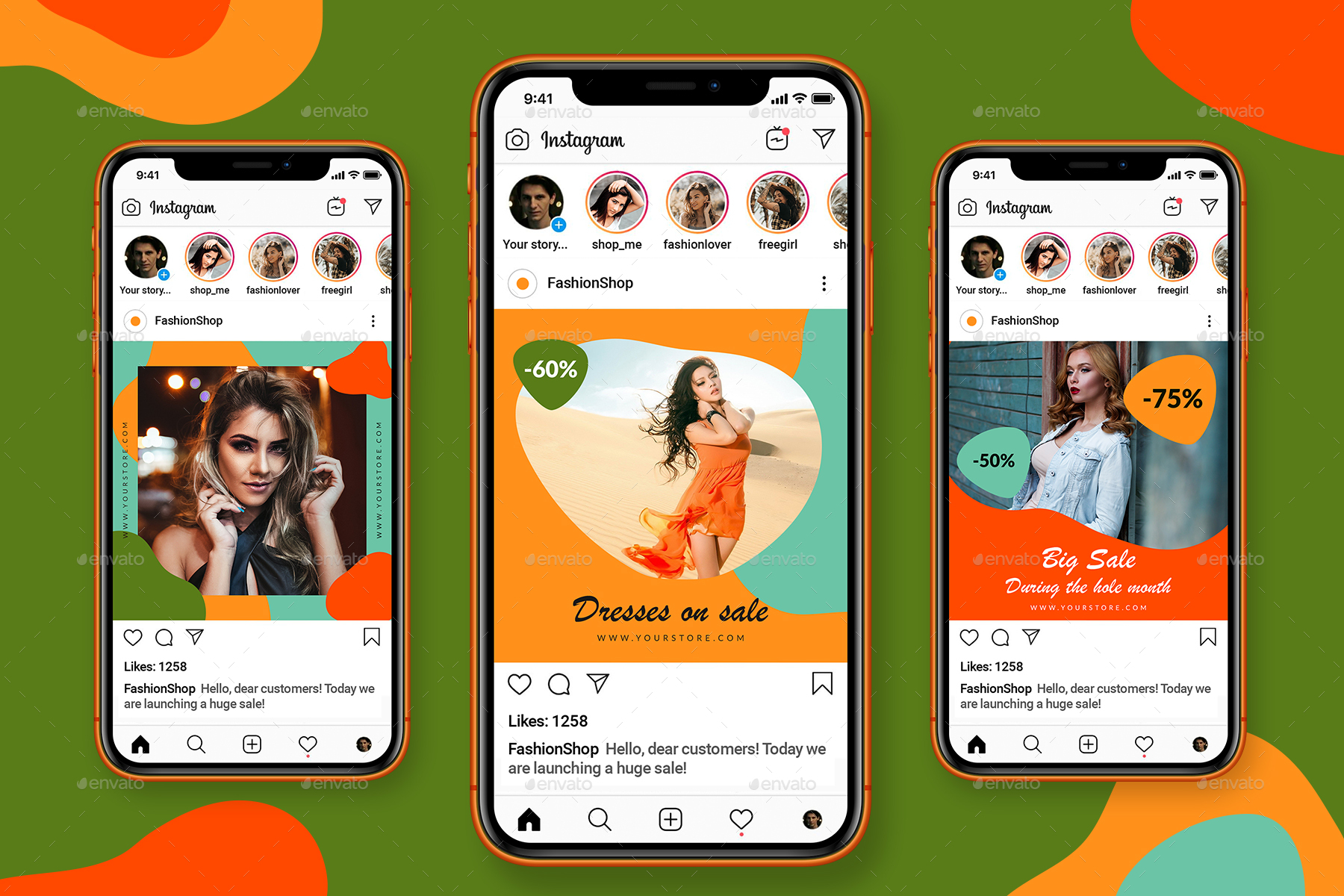 Promotion Instagram Banners, Web Elements GraphicRiver
